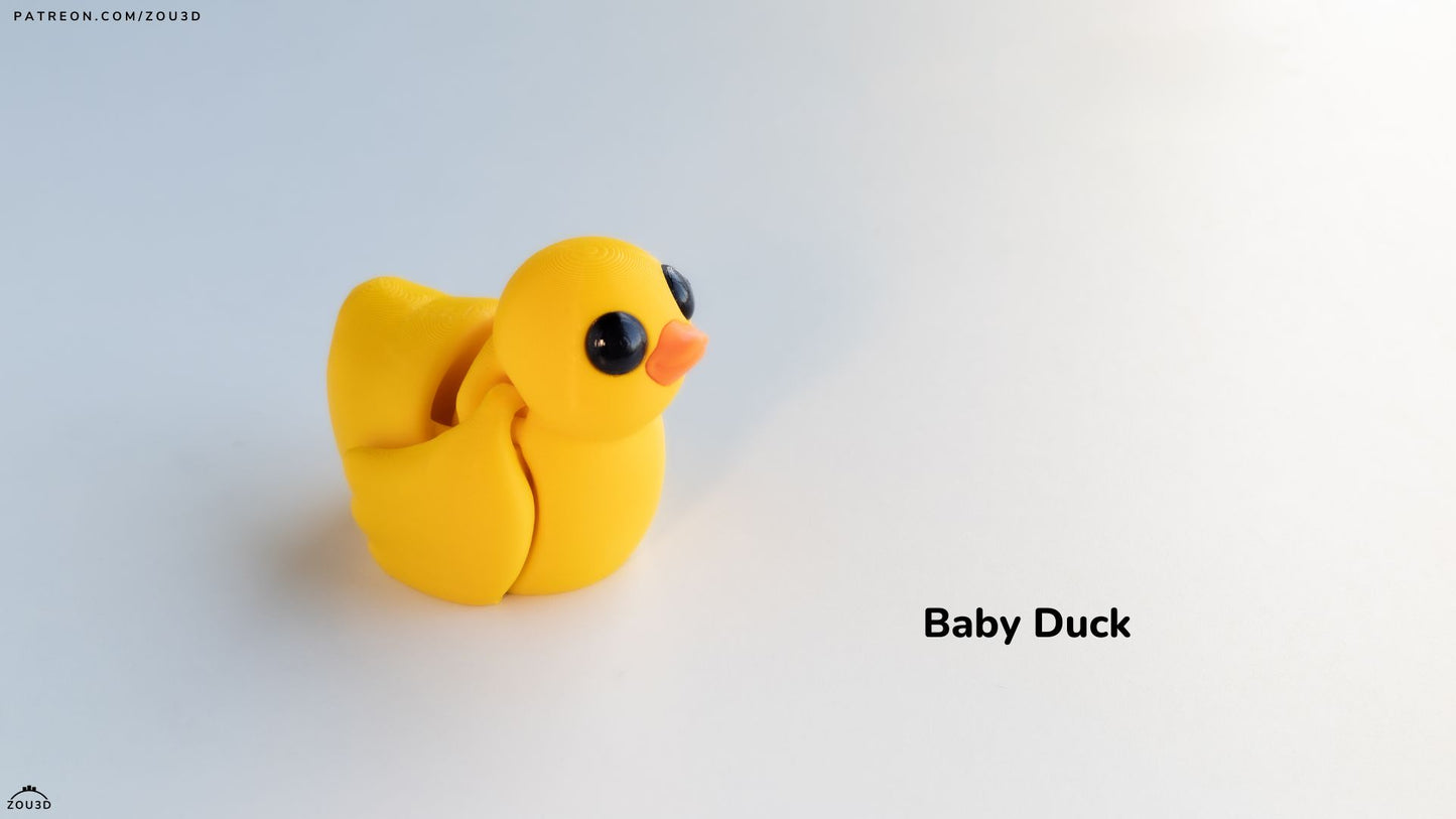 Baby Ente Deko Figur / Schlüsselanhänger - Print'n'Style