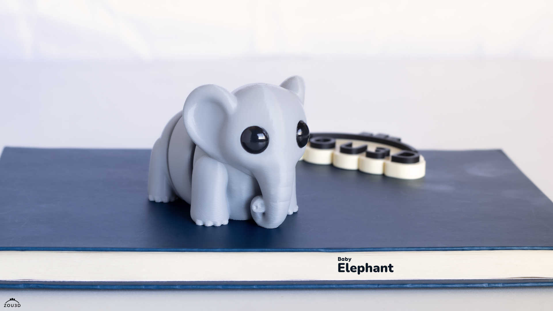 Baby Elefant Deko Figur / Schlüsselanhänger - Print'n'Style