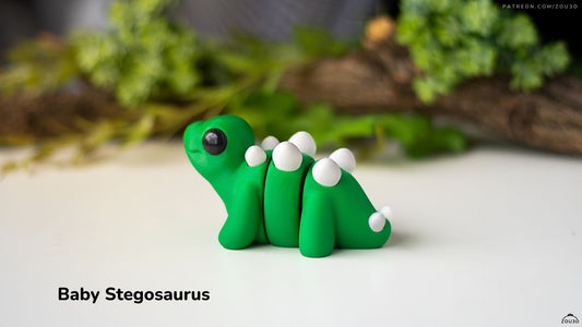 Baby Stegosaurus Deko Figur - Print'n'Style